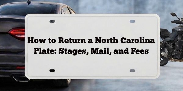 How to Return a North Carolina Plate: Stages, Mail, and Fees