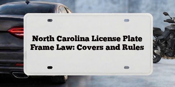 North Carolina License Plate Frame Law: Covers and Rules
