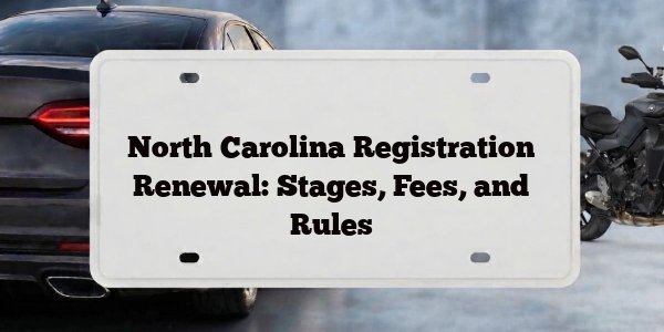 North Carolina Registration Renewal: Stages, Fees, and Rules