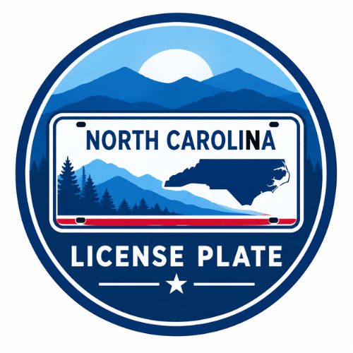 North Carolina License Plate